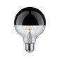 LED Globe 95 6.5W E27 veidrodinis juodas chromas šiltas baltas Dimmable kaina ir informacija | Elektros lemputės | pigu.lt