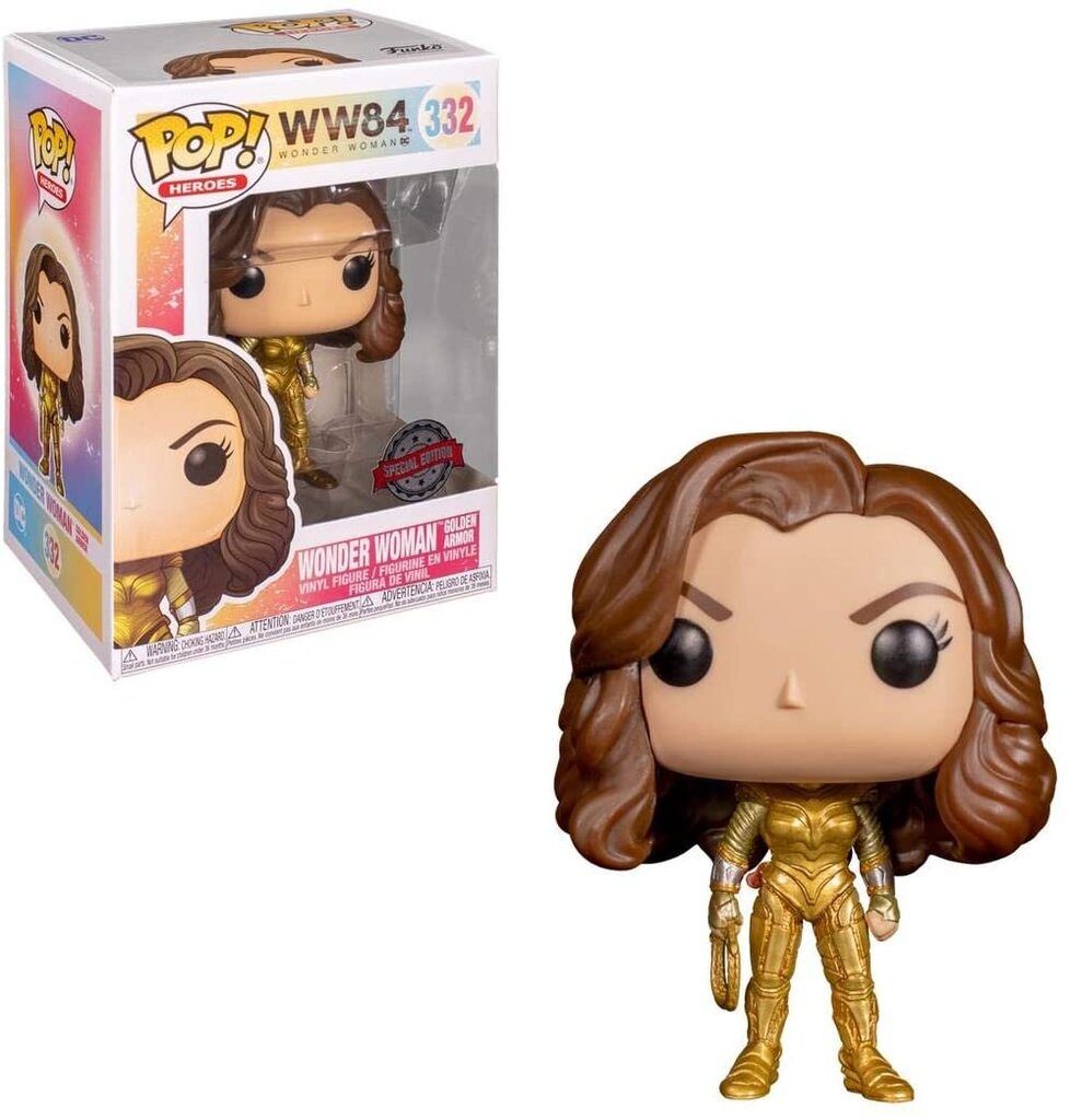 Funko POP! DC Wonder Woman with Golden Armor (Metallic) exclusive kaina ir informacija | Žaidėjų atributika | pigu.lt