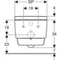 Išmanus pakabinamas klozetas Geberit AcuaClean Mera Comfort Rimless TurboFlush su bide funkcija ir lėtai nusileidžiančiu dangčiu 146.211.21.1 цена и информация | Klozetai | pigu.lt