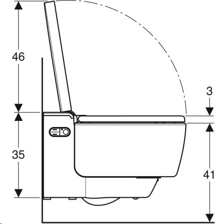 Išmanus pakabinamas klozetas Geberit AcuaClean Mera Comfort Rimless TurboFlush su bide funkcija ir lėtai nusileidžiančiu dangčiu 146.211.21.1 kaina ir informacija | Klozetai | pigu.lt