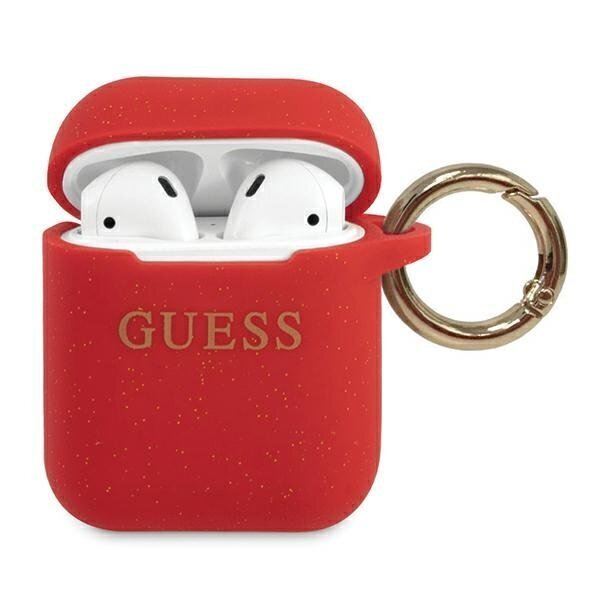 Guess GUACCSILGLRE AirPods dėklas kaina ir informacija | Išmanioji technika ir priedai | pigu.lt