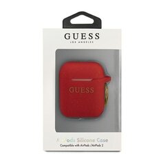 Чехол Guess GUACCSILGLRE AirPods цена и информация | Аксессуары для наушников | pigu.lt