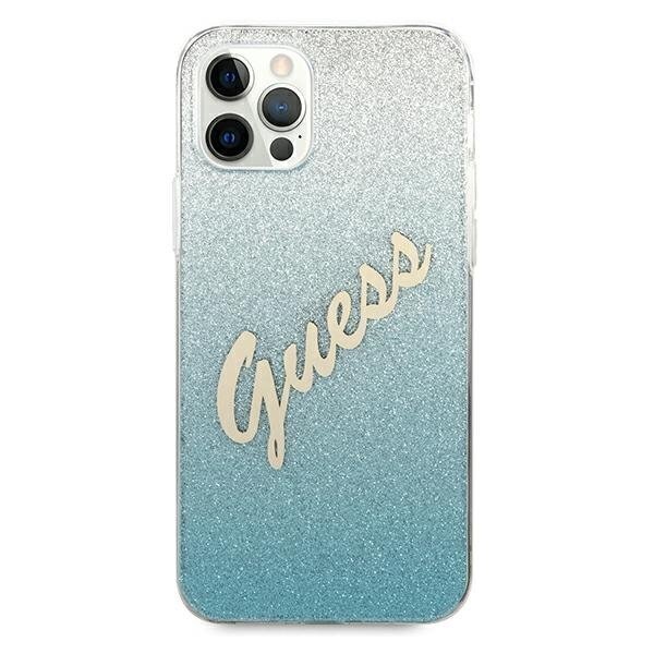 Dėklas Guess skirtas iPhone 12 Pro Max, mėlyna kaina ir informacija | Telefono dėklai | pigu.lt