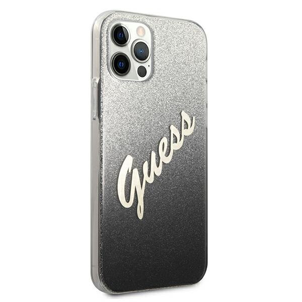 Guess GUHCP12MPCUGLSBK dėklas, skirtas iPhone 12/12 Pro 6,1" kaina ir informacija | Telefono dėklai | pigu.lt