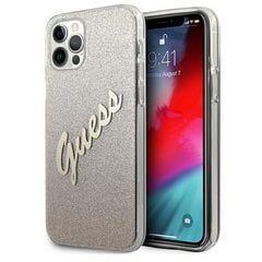 Telefono dėklas Guess GUHCP12MPCUGLSGO iPhone 12/12 Pro 6,1" kaina ir informacija | Telefono dėklai | pigu.lt