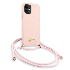 Guess GUHCP12SLSCLMGLP для Apple iPhone 12 mini 5,4 ", розовый цена и информация | Чехлы для телефонов | pigu.lt