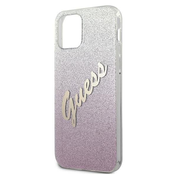 Dėklas Guess skirtas iPhone 12 mini 5,4", rožinė kaina ir informacija | Telefono dėklai | pigu.lt