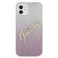 Dėklas Guess skirtas iPhone 12 mini 5,4", rožinė kaina ir informacija | Telefono dėklai | pigu.lt