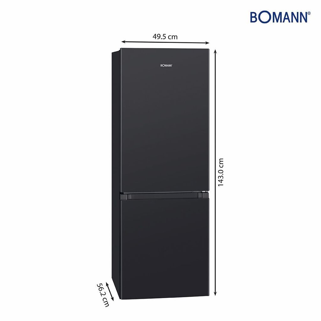 Bomann KG320.2B цена и информация | Šaldytuvai | pigu.lt