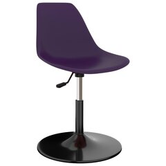 Pasukamos valgomojo kėdės vidaXL, 4vnt., violetinės spalvos, PP kaina ir informacija | Virtuvės ir valgomojo kėdės | pigu.lt