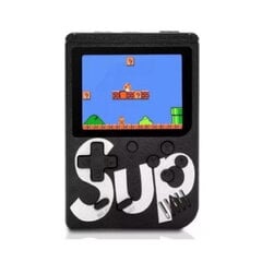 Riff Retro mini Sup Игровая приставка (LCD 3 дюйма) с 400 играми + кабеля для ТВ и зарядки Черный цена и информация | Игровые приставки | pigu.lt