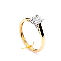 Золотое кольцо с драгоценными камнями цена и информация | Кольцо | pigu.lt