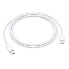 Кабель Mocco USB-C на USB-C, 1 м, белый (MUF72ZM/A) цена и информация | Кабели и провода | pigu.lt
