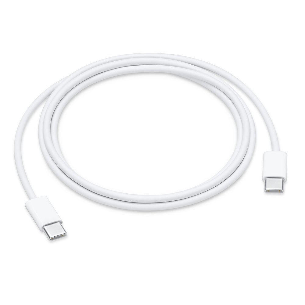 Mocco USB-C to USB-C Data and Charger Cable 1m White (MUF72ZM/A) цена и информация | Kabeliai ir laidai | pigu.lt