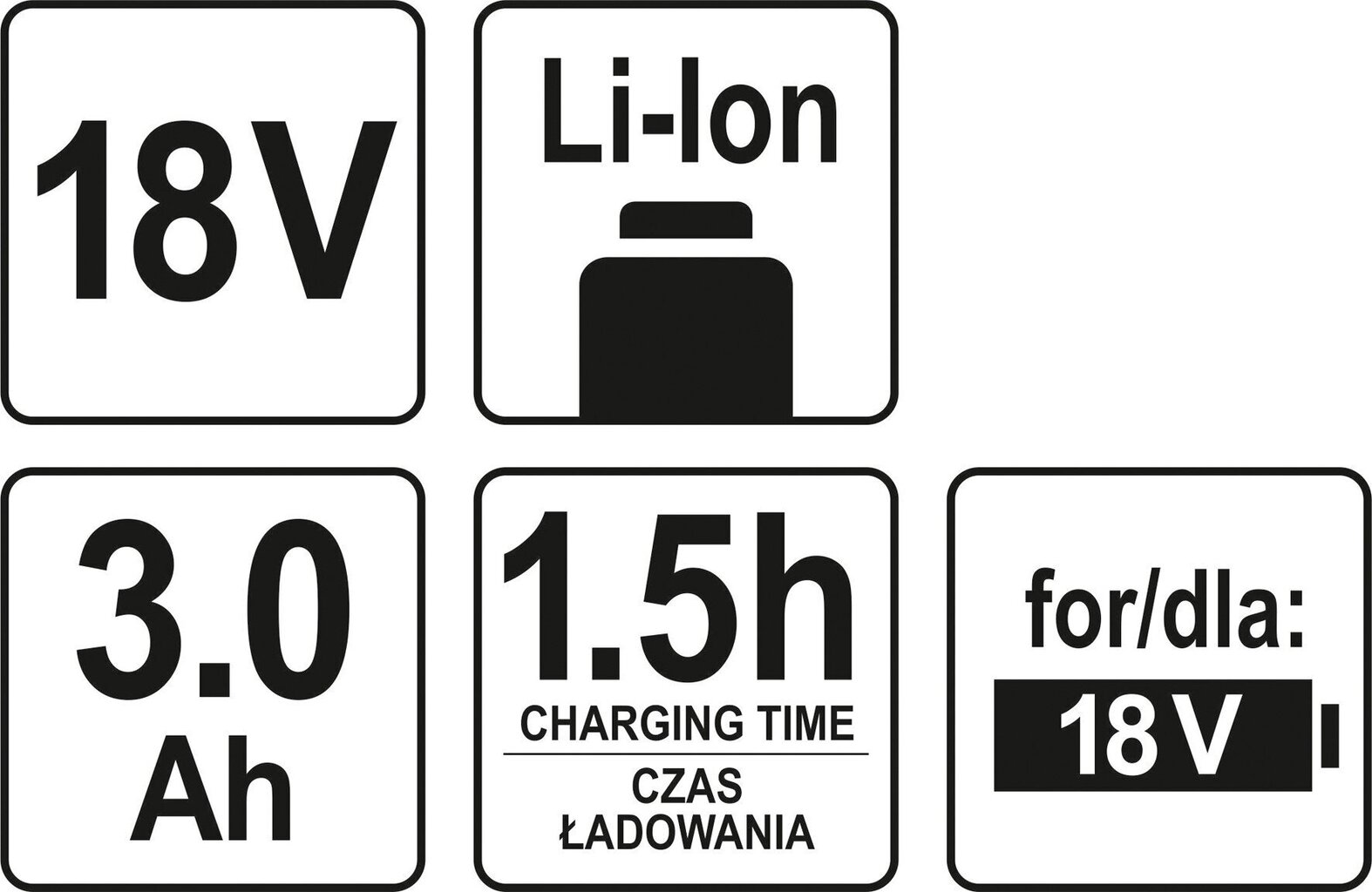 Akumuliatorius Li-ion, 3A 18V Yato (YT-82843) цена и информация | Sodo technikos dalys | pigu.lt