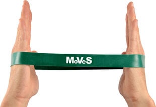 Тренировочная резиновая лента MoVeS Loop, высокий уровень сопротивления цена и информация | Эспандеры, петли, ремни для тренировок | pigu.lt