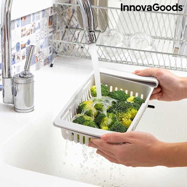 Reguliuojamas šaldytuvo dėklas - stalčius Friwer InnovaGoods (2 vnt.) kaina ir informacija | Maisto saugojimo  indai | pigu.lt