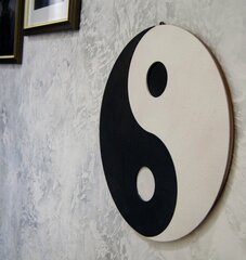 Medinė namų dekoracija, interjero detalė Yin ir Yang ženklas kaina ir informacija | Interjero detalės | pigu.lt