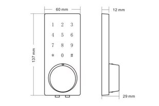 Kodinė spyna DIGI-S100MF цена и информация | Дверные замки | pigu.lt