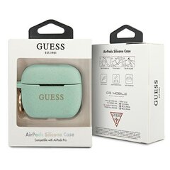 Силиконовый чехол Guess для Airpods Pro, зеленый GUACAPSILGLGN цена и информация | Аксессуары для наушников | pigu.lt