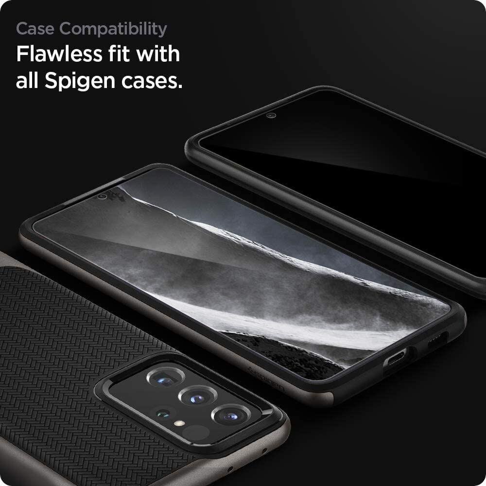 Spigen Samsung Galaxy S21 Ultra kaina ir informacija | Apsauginės plėvelės telefonams | pigu.lt