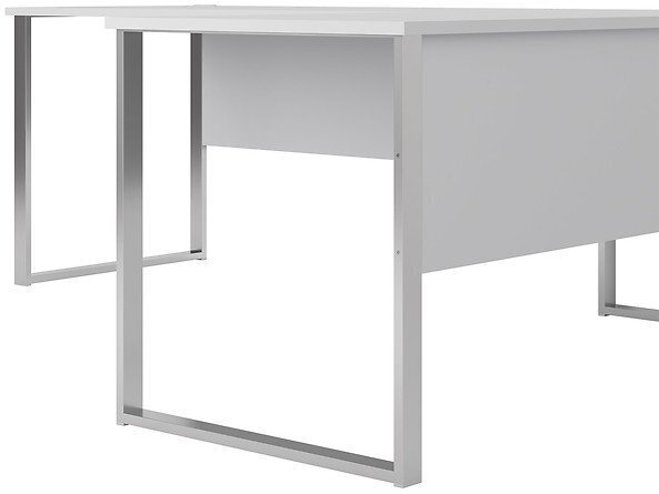 Kampinis rašomasis stalas BRW Office Lux, šviesiai pilkas kaina ir informacija | Kompiuteriniai, rašomieji stalai | pigu.lt