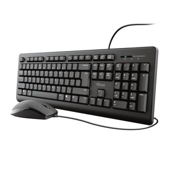 Laidinė klaviatūra Trust Primo, juoda kaina ir informacija | Klaviatūros | pigu.lt
