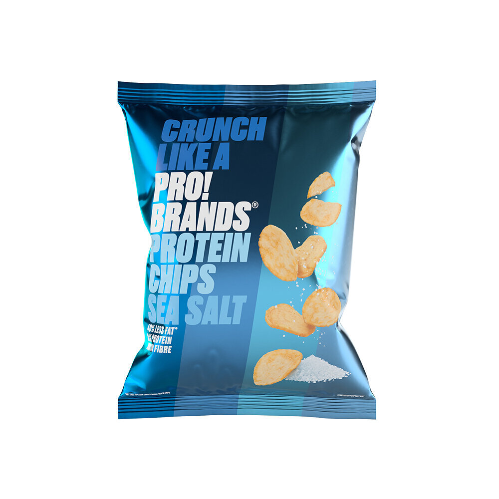 Baltyminiai bulvių traškučiai PRO!BRANDS ProteinPro su druska, 50g kaina ir informacija | Užkandžiai, traškučiai | pigu.lt