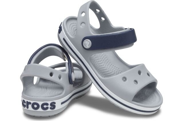 Crocs™ basutės vaikams Crocband Sandal Kids, pilkos kaina ir informacija | Basutės vaikams | pigu.lt