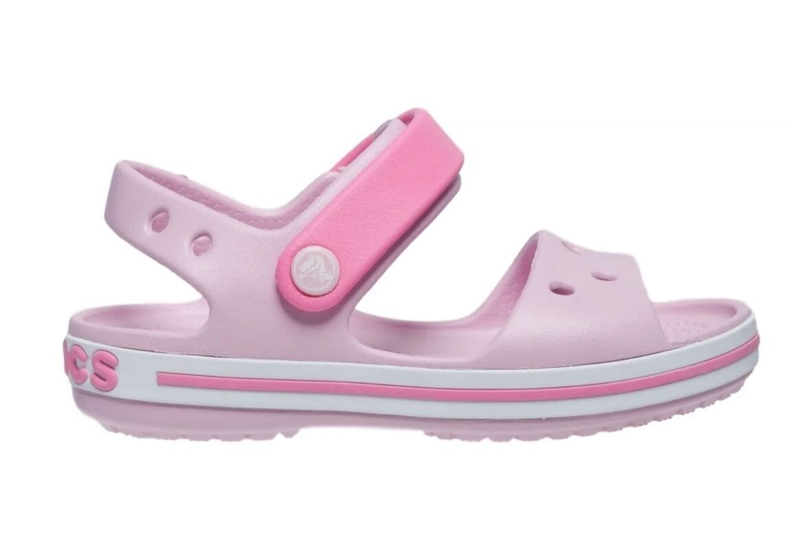 Crocs™ basutės vaikams Crocband Sandal Kids, Ballerina Pink цена и информация | Basutės vaikams | pigu.lt