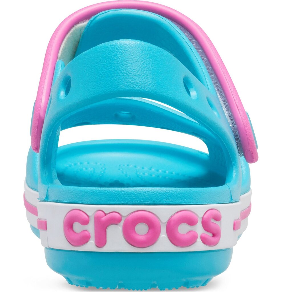 Basutės mergaitėms Crocs™ Crocband, Digital Aqua цена и информация | Basutės vaikams | pigu.lt