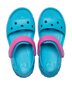 Basutės mergaitėms Crocs™ Crocband, Digital Aqua цена и информация | Basutės vaikams | pigu.lt