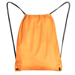 Pakuotėje 5 vnt Sportinis krepšys, 34x42 cm, oranžinis kaina ir informacija | Kuprinės mokyklai, sportiniai maišeliai | pigu.lt