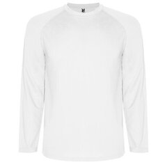 Sportiniai marškinėliai ilgomis rankovėmis vyrams, balti kaina ir informacija | Sportinė apranga vyrams | pigu.lt
