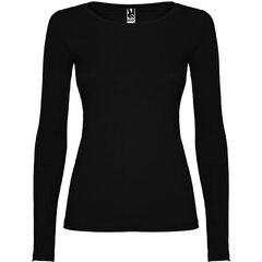 Футболка женская с длинным рукавом, черная цена и информация | Женские блузки, рубашки | pigu.lt