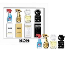 Miniatūrų rinkinys Moschino moterims ir vyrams: Moschino Fresh EDT, Moschino Gold EDP, Moschino Toy 2 EDP, Moschino Toy Boy EDP, 4 x 5ml цена и информация | Женские духи | pigu.lt