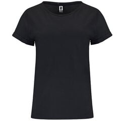 Женская футболка черного цвета с аппликацией цена и информация | Женские футболки | pigu.lt