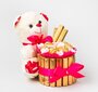 Meškutė - puokštė iš saldainių Skanios gėlės, 710 g kaina ir informacija | Saldumynai | pigu.lt