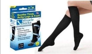Компрессионные носки Miracle socks, черные цена и информация | Женские носки | pigu.lt