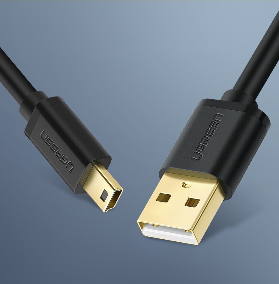 Ugreen USB - mini USB kabelis 480 Mbps 1.5 m kaina ir informacija | Laidai telefonams | pigu.lt