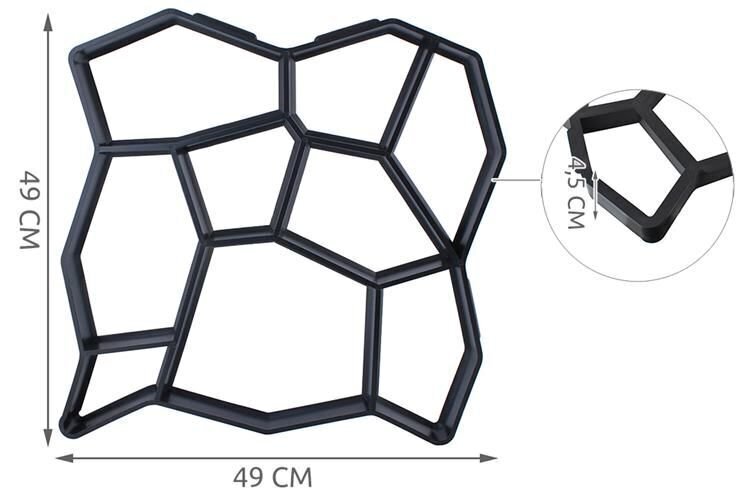 Forma tako formavimui, 49x49 cm kaina ir informacija | Mechaniniai įrankiai | pigu.lt