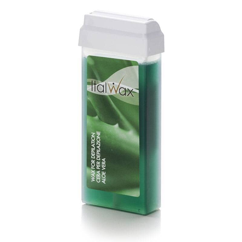Kasetinis vaškas Italwax Aloe vera, 100 ml kaina ir informacija | Depiliacijos priemonės | pigu.lt