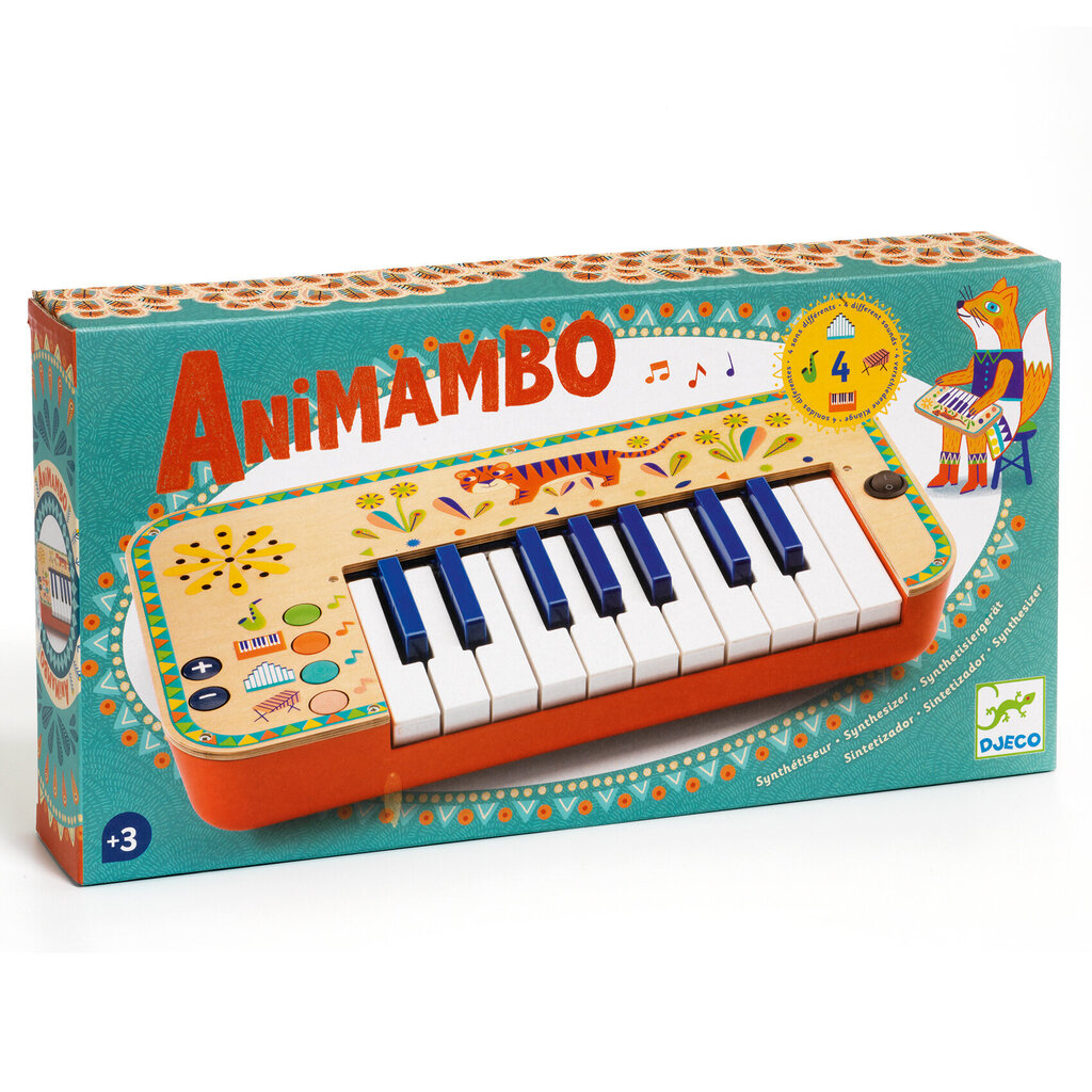 Muzikos instrumentas vaikams Djeco Sintezatorius, Animambo DJ06023 kaina ir informacija | Lavinamieji žaislai | pigu.lt