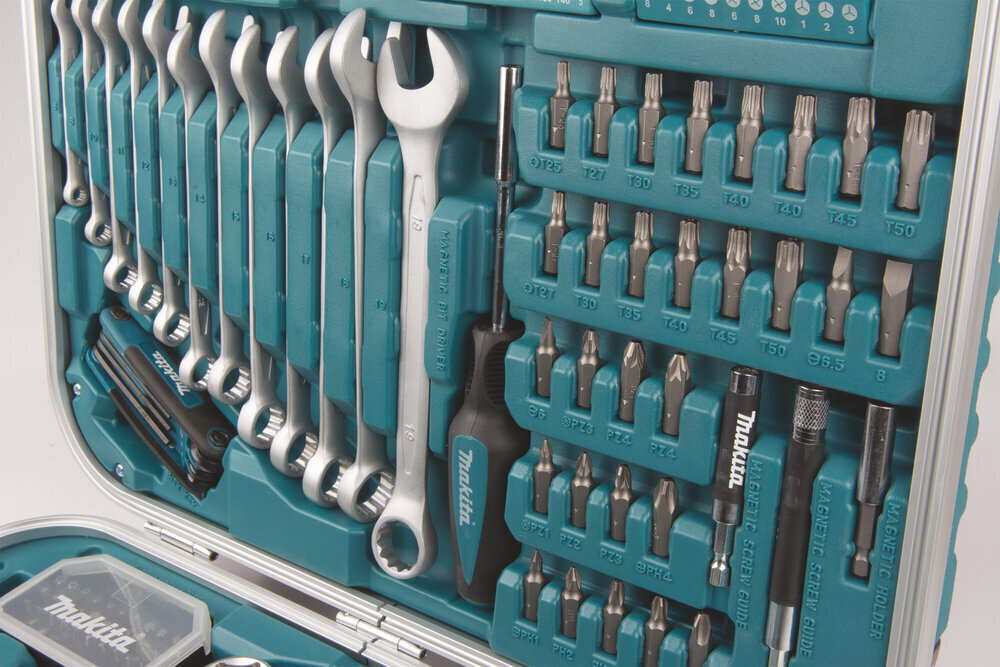 Įrankių ir priedų rinkinys Makita P-90532, 227 vnt цена и информация | Mechaniniai įrankiai | pigu.lt