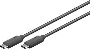 Зарядный кабель Goobay 38872 USB-C-USB-C, 0.5M, 5A, 3.2 GEN, черный цена и информация | Кабели для телефонов | pigu.lt