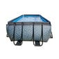 Karkasinis baseinas su filtru Exit Stone, 400x200x122 cm cm, pilkas kaina ir informacija | Baseinai | pigu.lt