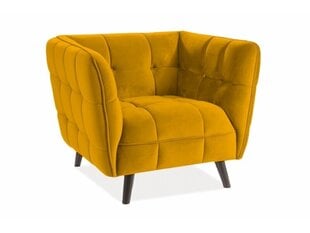 Кресло Signal Meble Castello 1, желтое цена и информация | Кресла в гостиную | pigu.lt