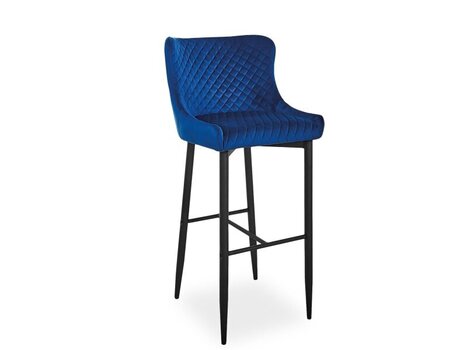 Набор из 4 барных стульев Signal Meble Colin B H-1, синий цена и информация | Стулья для кухни и столовой | pigu.lt