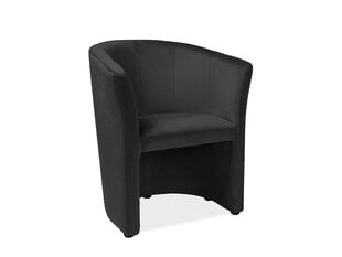 Кресло Signal Meble ТМ-1 Velvet, черное цена и информация | Кресла в гостиную | pigu.lt