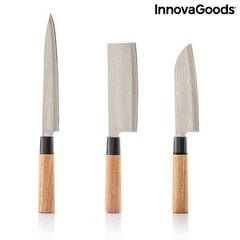 Набор высококачественных японских ножей с профессиональным футляром для переноски цена и информация | Ножи и аксессуары для них | pigu.lt